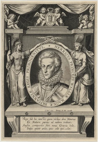 Henry Frederick, Prince of Wales by Cornelis Boel, print, 1576-1621