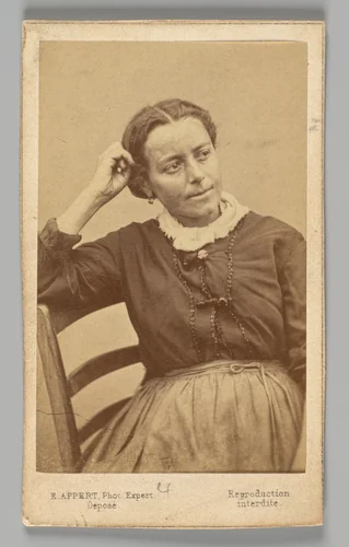 [Member of the Paris Commune: Marie Grivot, orateur de club, perpétuité] by Ernest Eugène Appert, photograph, 1871