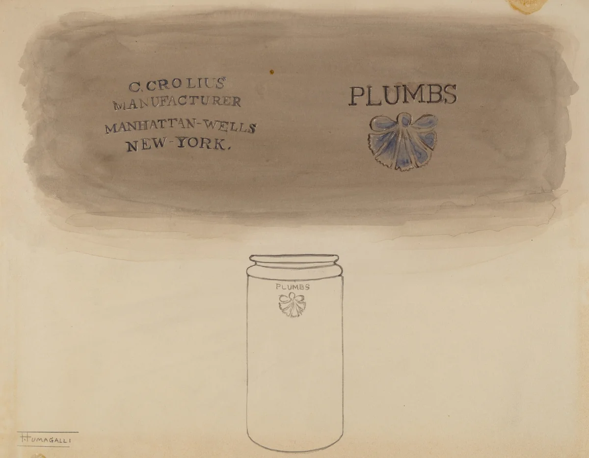 Preserve Jar by Frank Fumagalli, index of american design, 1940