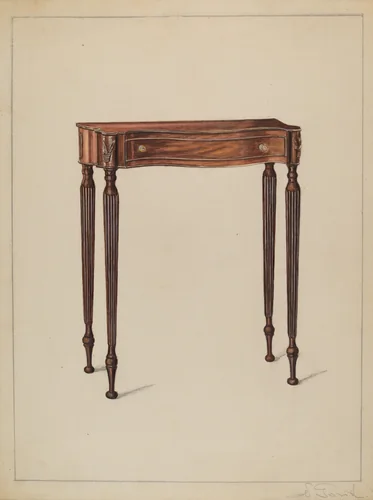 Console Table by Nicholas Gorid, index of american design, 1936