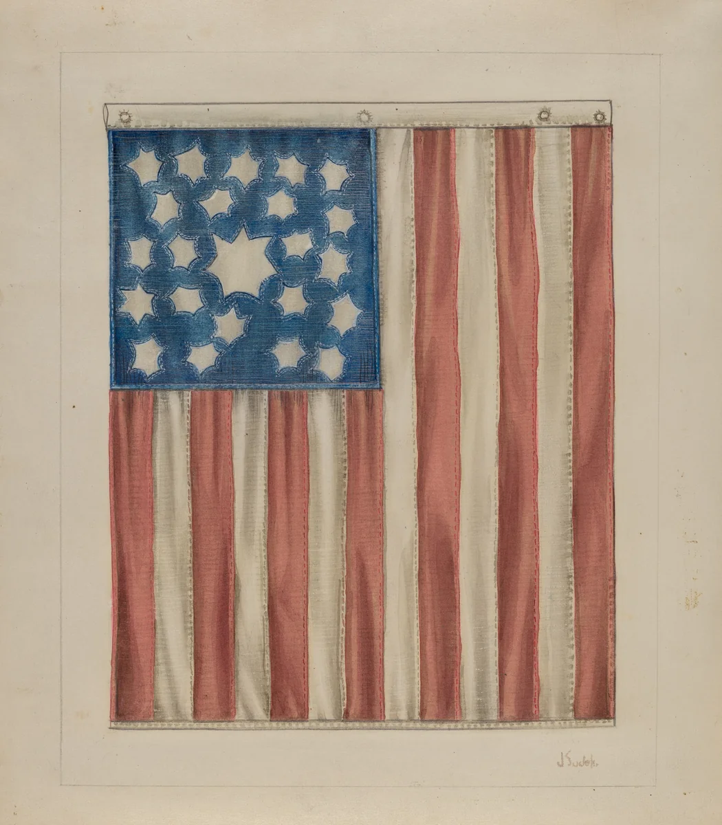 Flag by Joseph Sudek, index of american design, 1936