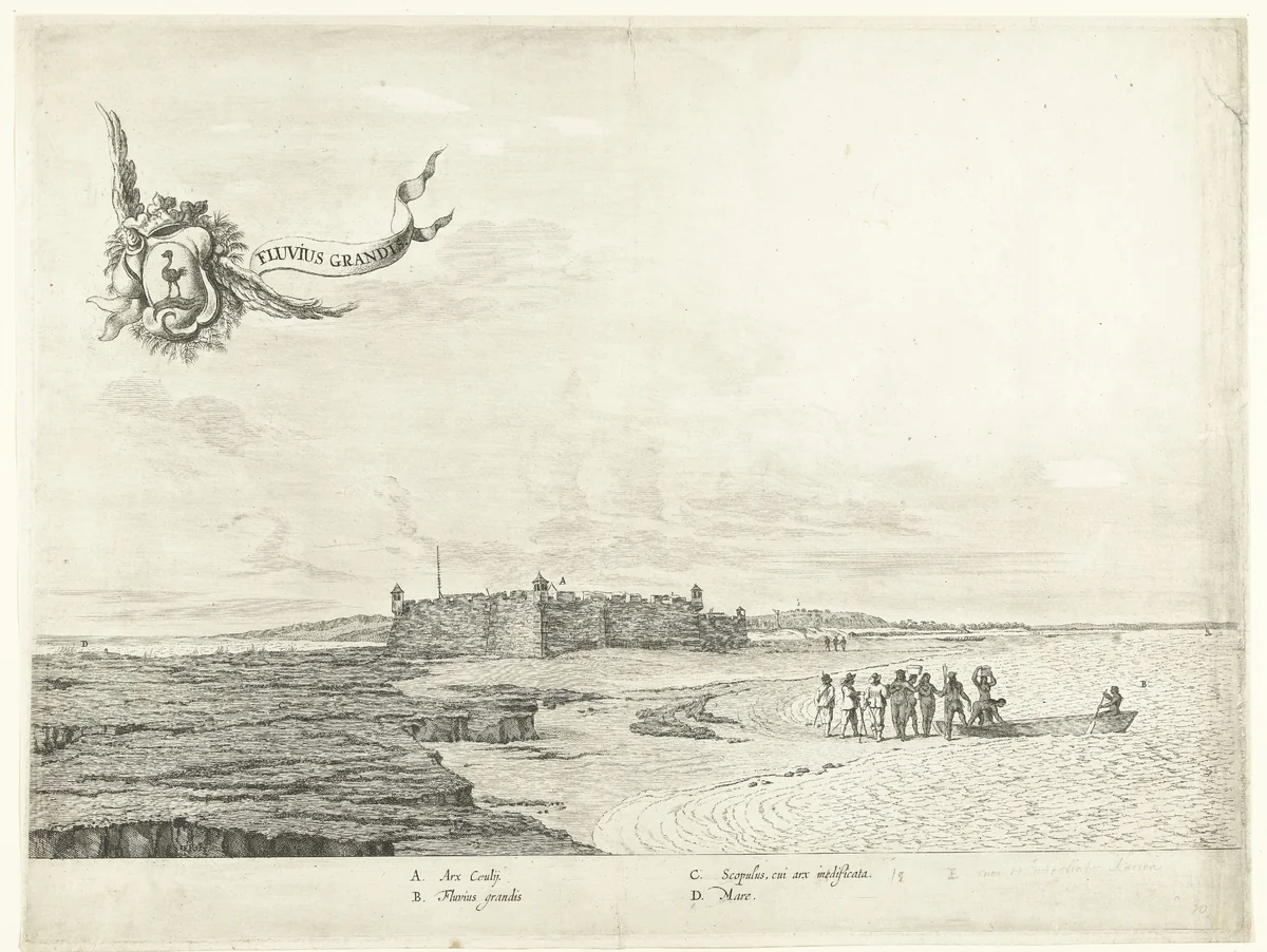 Gezicht op fort Ceulen, ca. 1636-1644 by Jan van Brosterhuyzen, print, 1645-1647