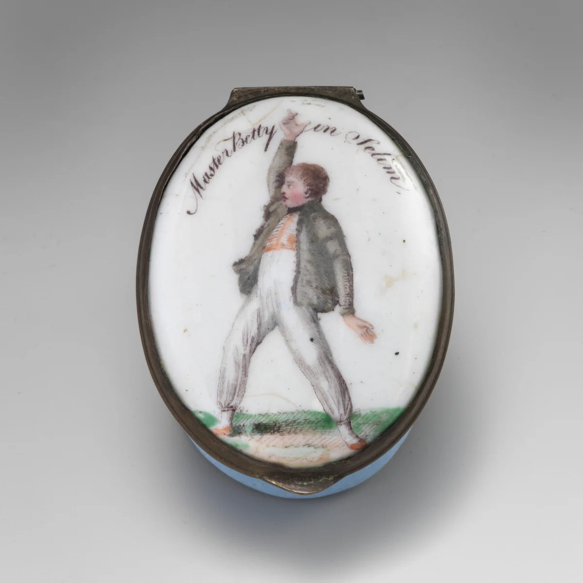 Patch box depicting Master Betty by Peltro William Tomkins, other, 1799-1809