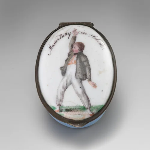 Patch box depicting Master Betty by Peltro William Tomkins, other, 1799-1809