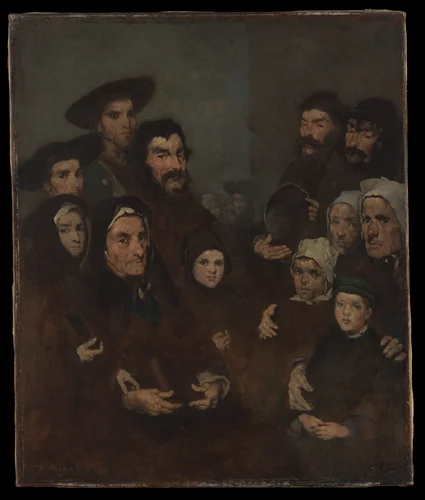 Breton Fishermen and Their Families by Théodule Augustin Ribot, painting, 1860-1891