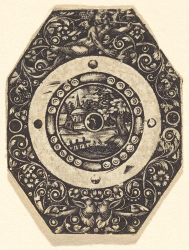 Landscape by Antoine Jacquard, print, 1572-1652