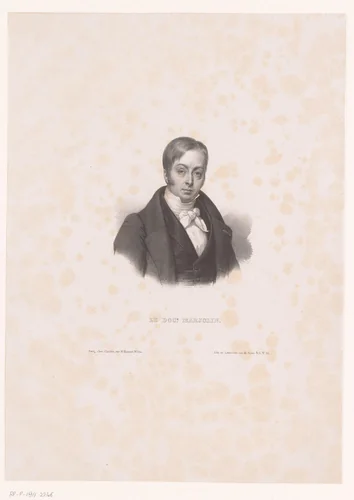 Portret van Jean-Nicolas Marjolin by anonymous, print, 1833-1837