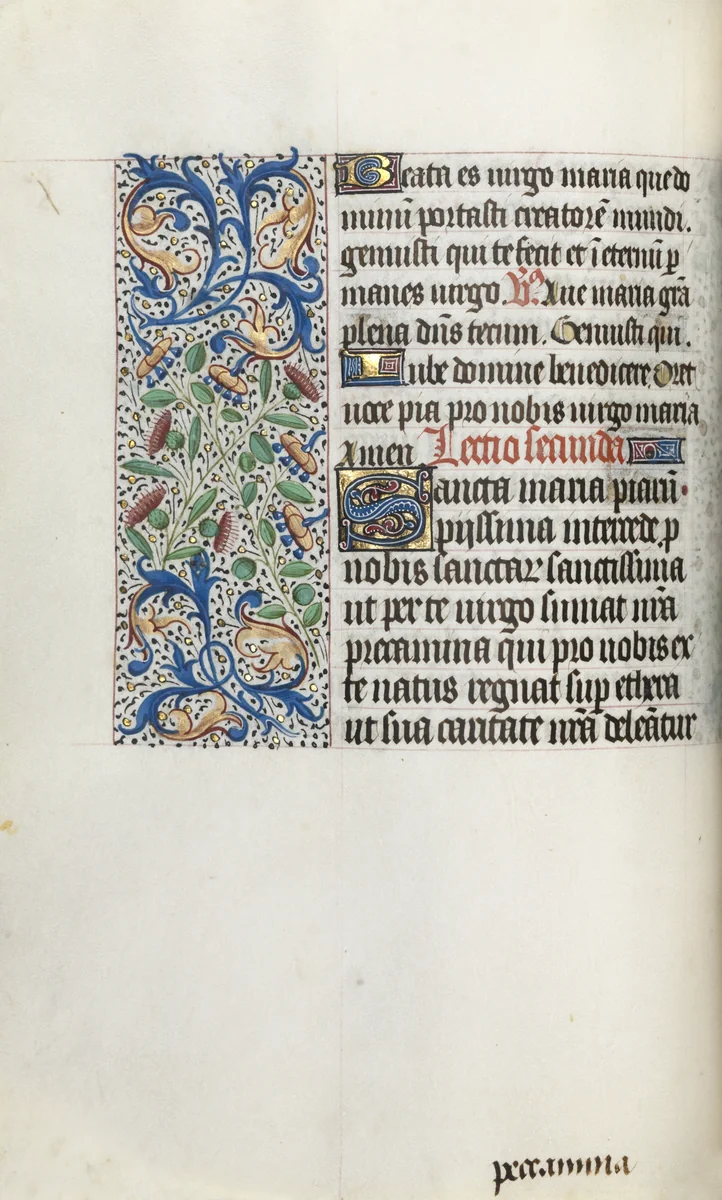 Book of Hours (Use of Rouen): fol. 35v by Master of the Geneva Latini, book, 1465-1475