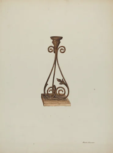 Candlesticks by Edith Towner, index of american design, 1939