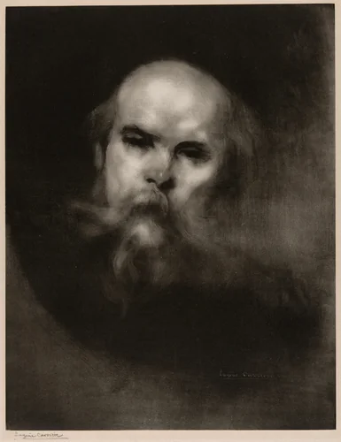 Portrait of Paul Verlaine by Eugène Carrière, print, 1896