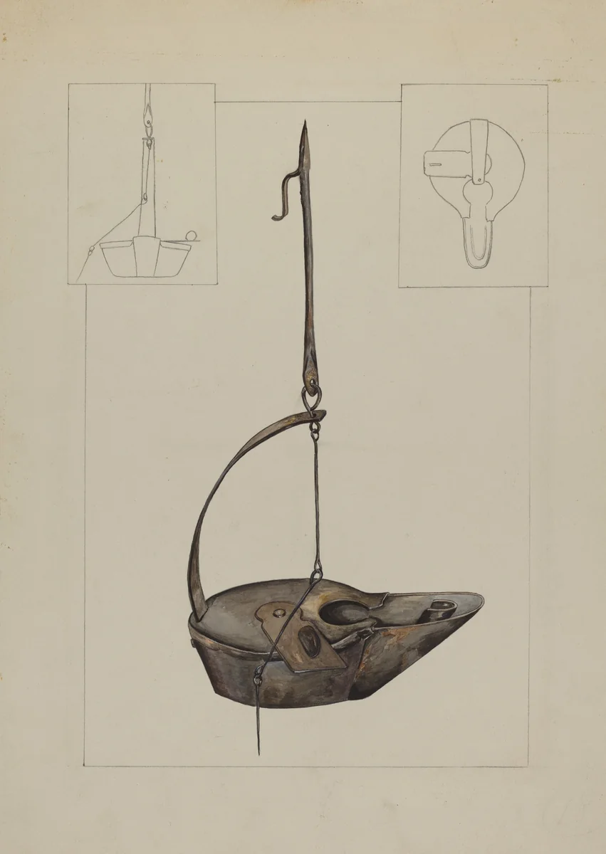 Betty Lamp by Gilbert Boese, index of american design, 1937