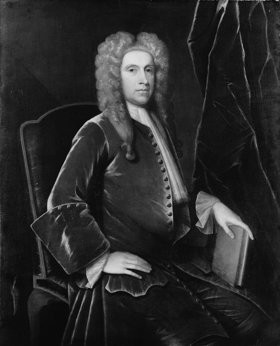 Portrait of a Man by John Smibert, artwork, 1717-1730