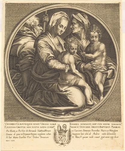 The Holy Family by Jacques Callot
Andrea del Sarto
Pierre Mariette I, print, 1613
