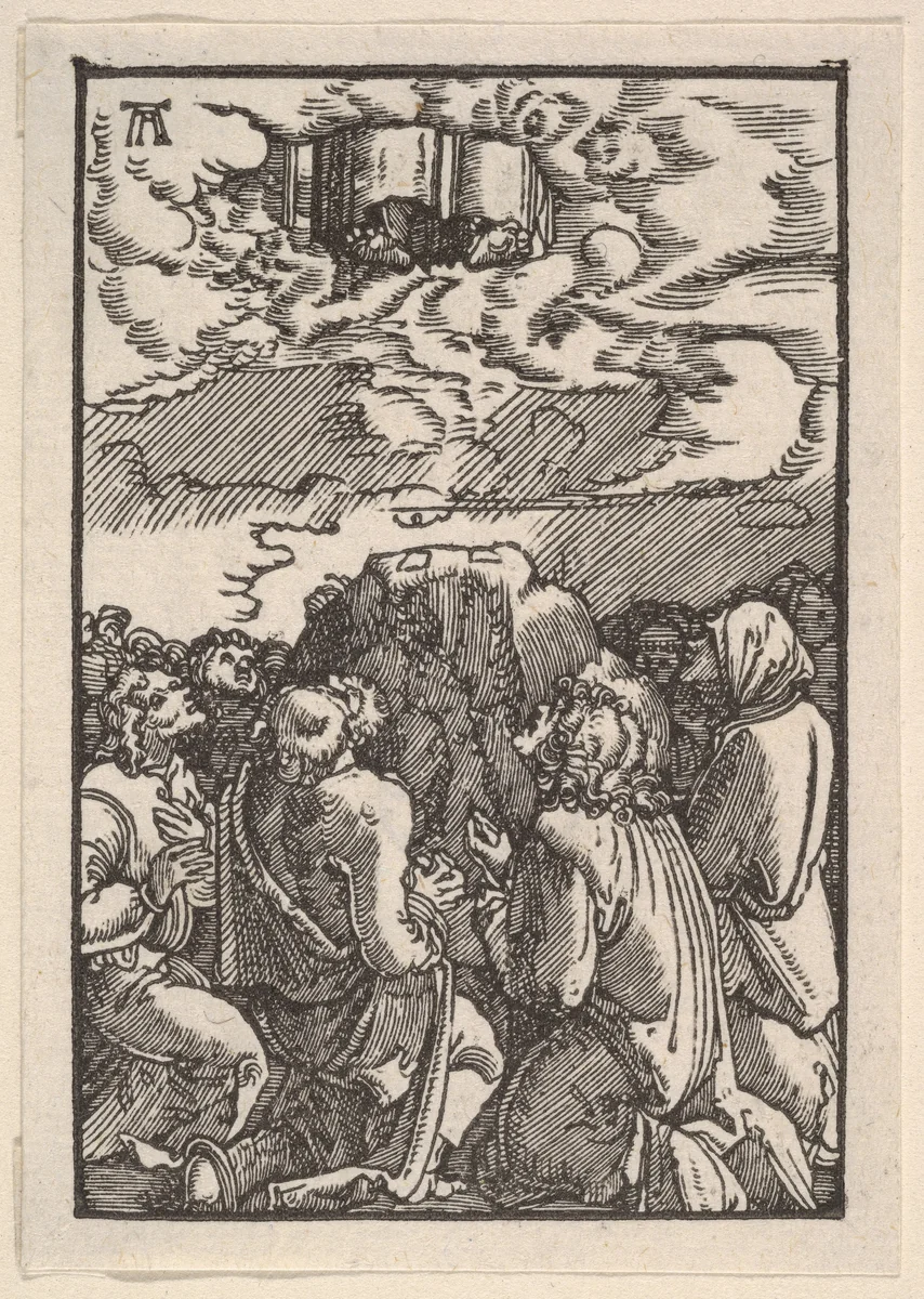 The Ascension of Christ, from "The Fall and Salvation of Mankind Through the Life and Passion of Christ" by Albrecht Altdorfer, print, 1508-1518