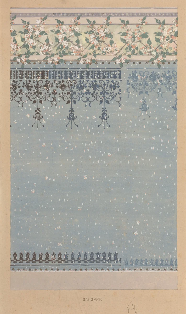 Salonek by Karel Vitezslav Masek, drawing, 1898