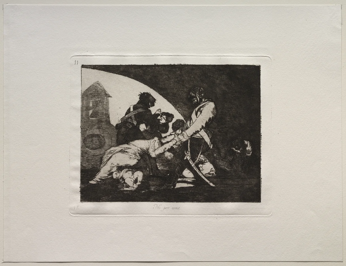 The Horrors of War: Neither Do These by Francisco de Goya, print, 1810-1820