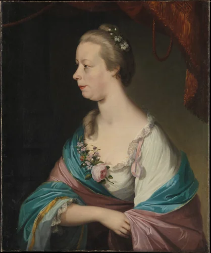 Christiana Stille Keen by Matthew Pratt, artwork, 1768-1770