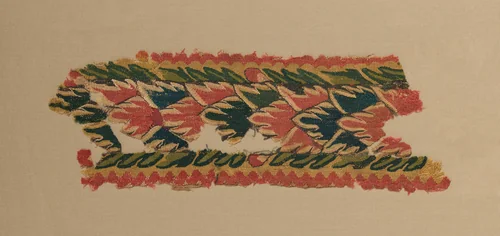 Panel from a Large Curtain, Overlapping Leaves by Unknown, textile, 300-499