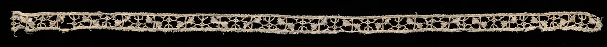 Needlepoint (Reticella) Lace Insertion by Unknown, textile, 1500-1599