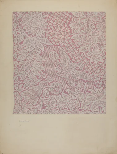Woven Textile by Byron Dingman, index of american design, 1935-1942