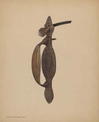 Latch by Fritz Boehmer, index of american design, 1939