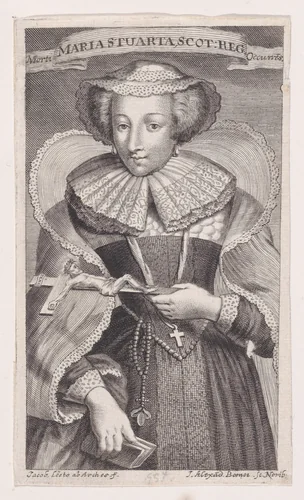Mary, Queen of Scots by Johann Alexander Böner, print, 1655-1725