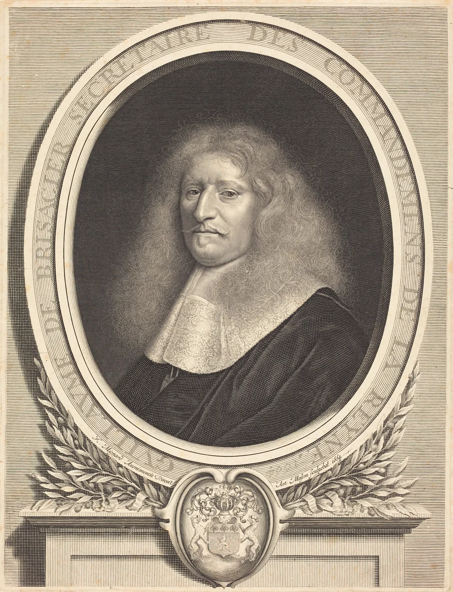 Guillaume de Brisacier by Antoine Masson; Nicolas Mignard, print, 1664
