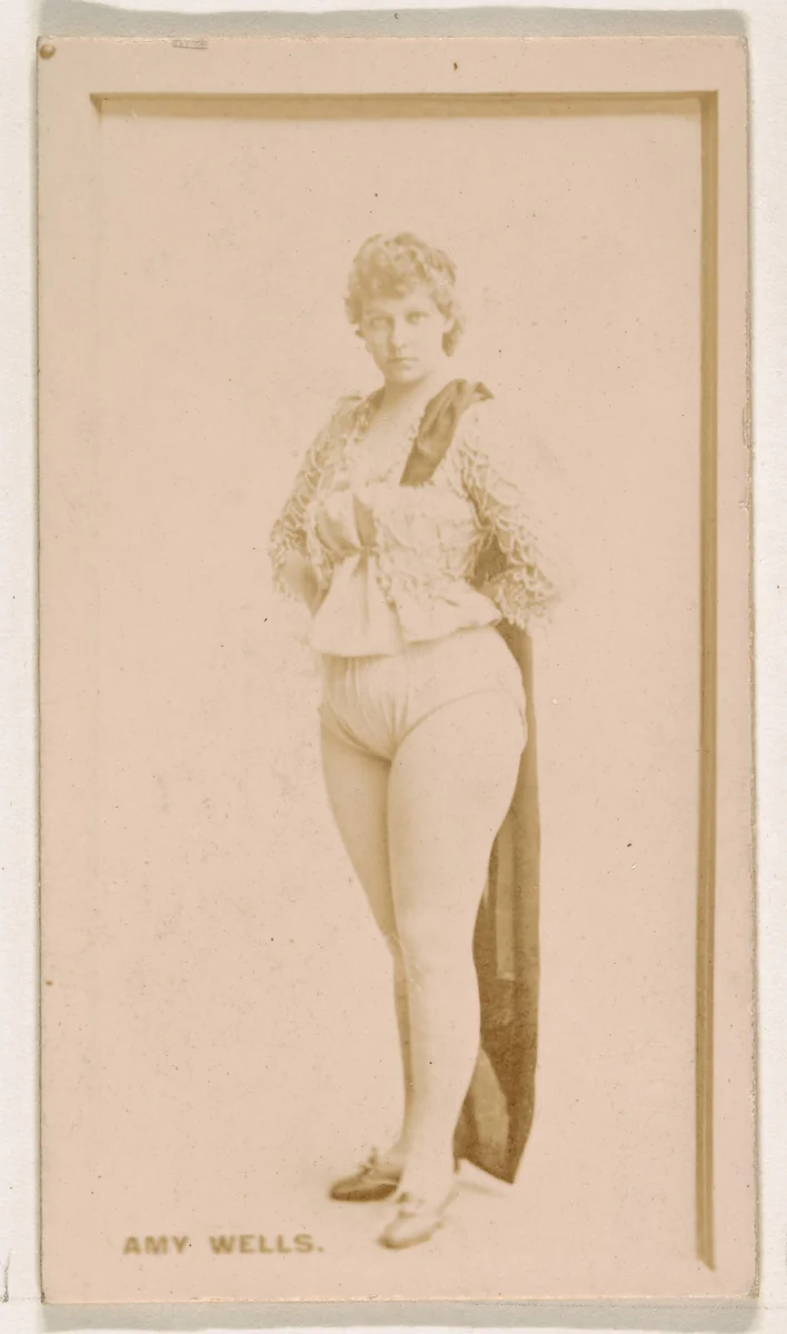Amy Wells, from the Actresses series (N245) issued by Kinney Brothers to promote Sweet Caporal Cigarettes by Kinney Brothers Tobacco Company, photograph, 1890