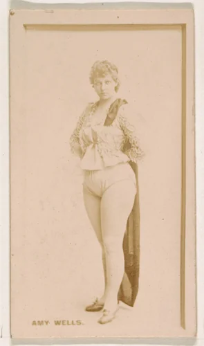 Amy Wells, from the Actresses series (N245) issued by Kinney Brothers to promote Sweet Caporal Cigarettes by Kinney Brothers Tobacco Company, photograph, 1890