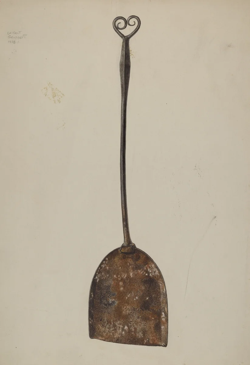 Fireplace Shovel by Albert Geuppert, index of american design, 1942