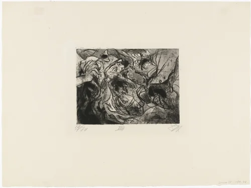 Shot to Pieces (Zerschossene) from The War (Der Krieg) by Otto Dix, print, 1924