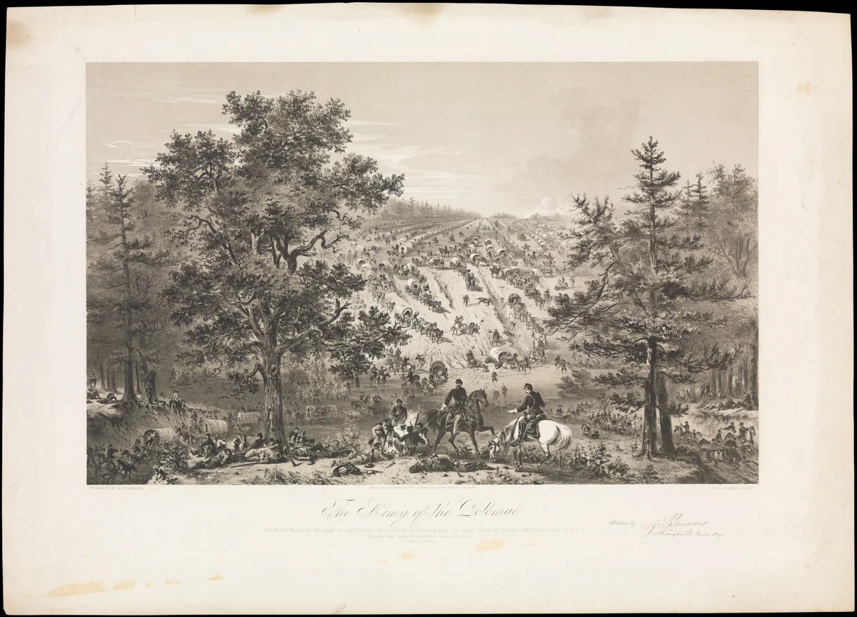 The Army of the Potomac by John Badger Bachelder, print, 1863