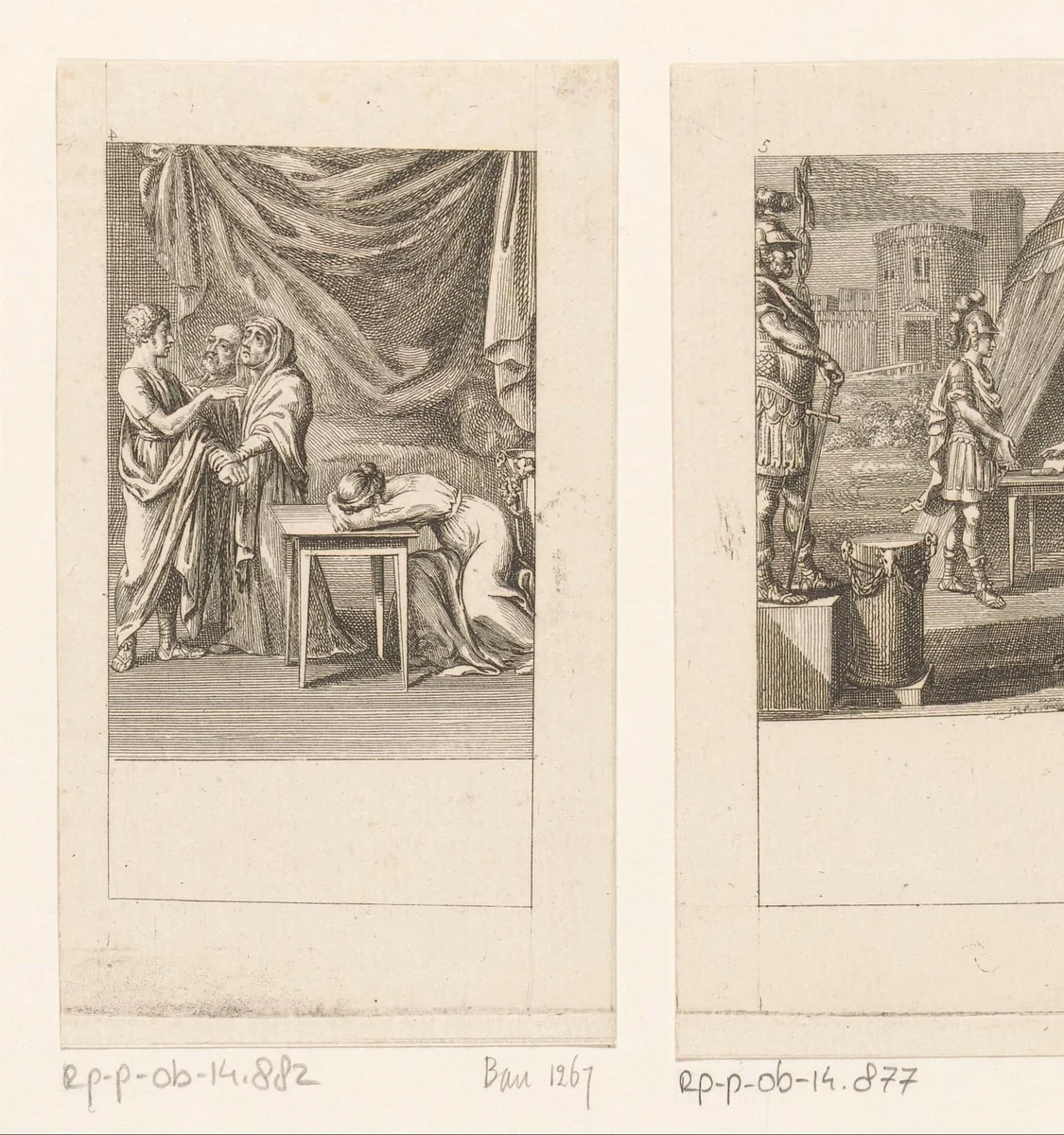 Marcius keert ongeschonden terug by Daniel Nikolaus Chodowiecki, print, 1786