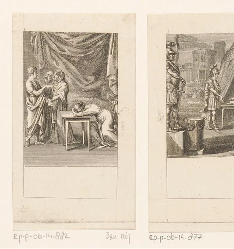 Marcius keert ongeschonden terug by Daniel Nikolaus Chodowiecki, print, 1786