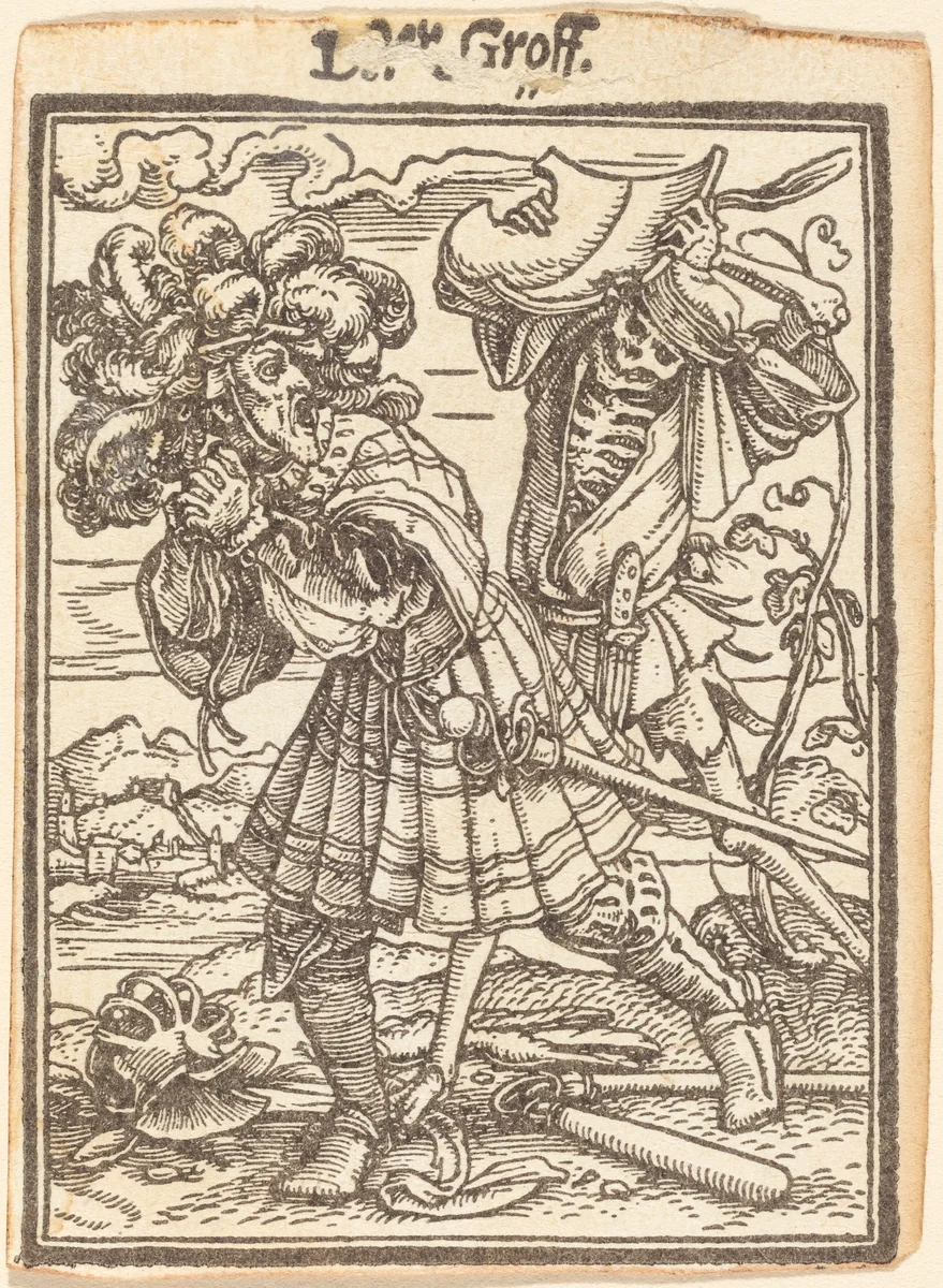 Der Groff (The Count) by Hans Lützelburger, print, 1521-1531