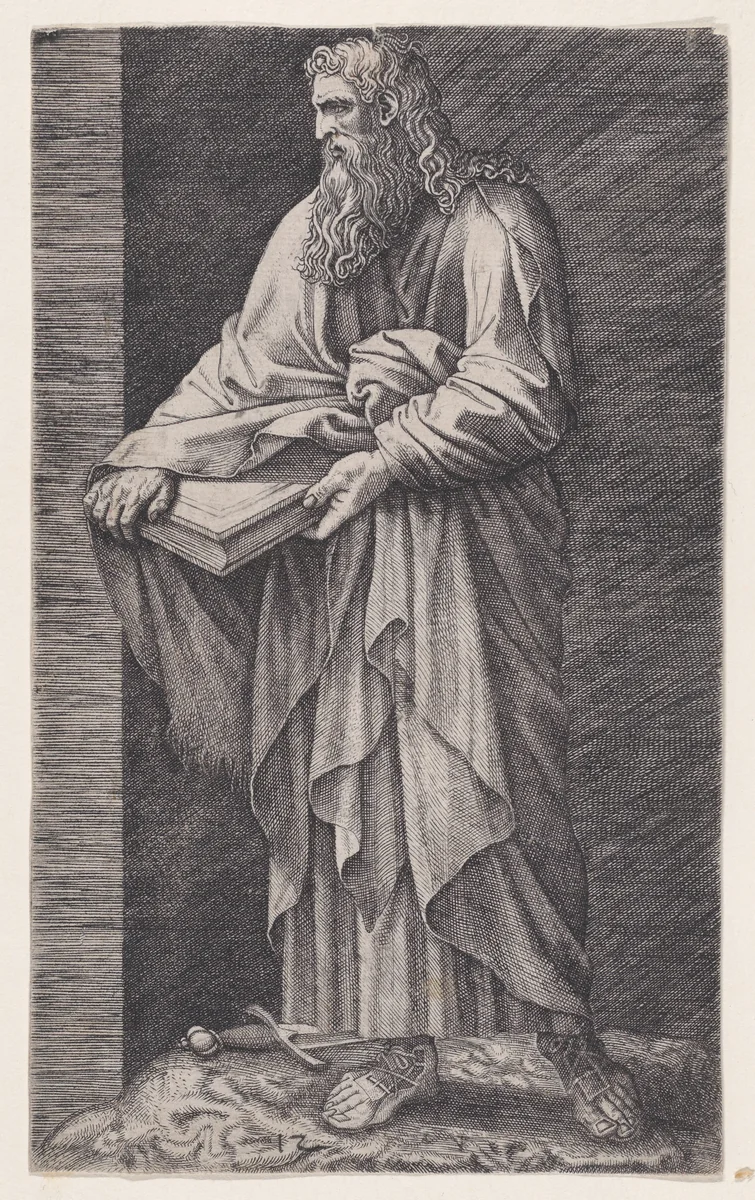 St. Paul, from "Christ and the Apostles" by Lambert Suavius, print, 1530-1576