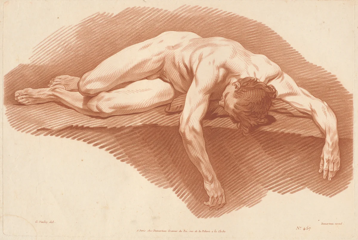 Académie (457) by Gilles Demarteau the Elder, print, 1774