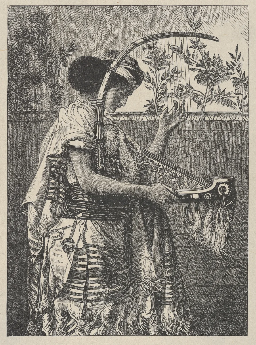 Hosannah!, from "Dalziels' Bible Gallery" by Simeon Solomon, print, 1863-1881