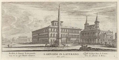 S. Giovanni in Laterano by Israël Silvestre, print, 1640-1660