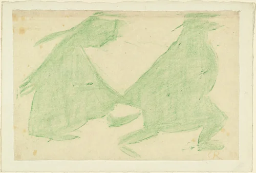 Promenade (Couple) [Spaziergänger (Ehepaar)] by Christian Rohlfs, print, 1921