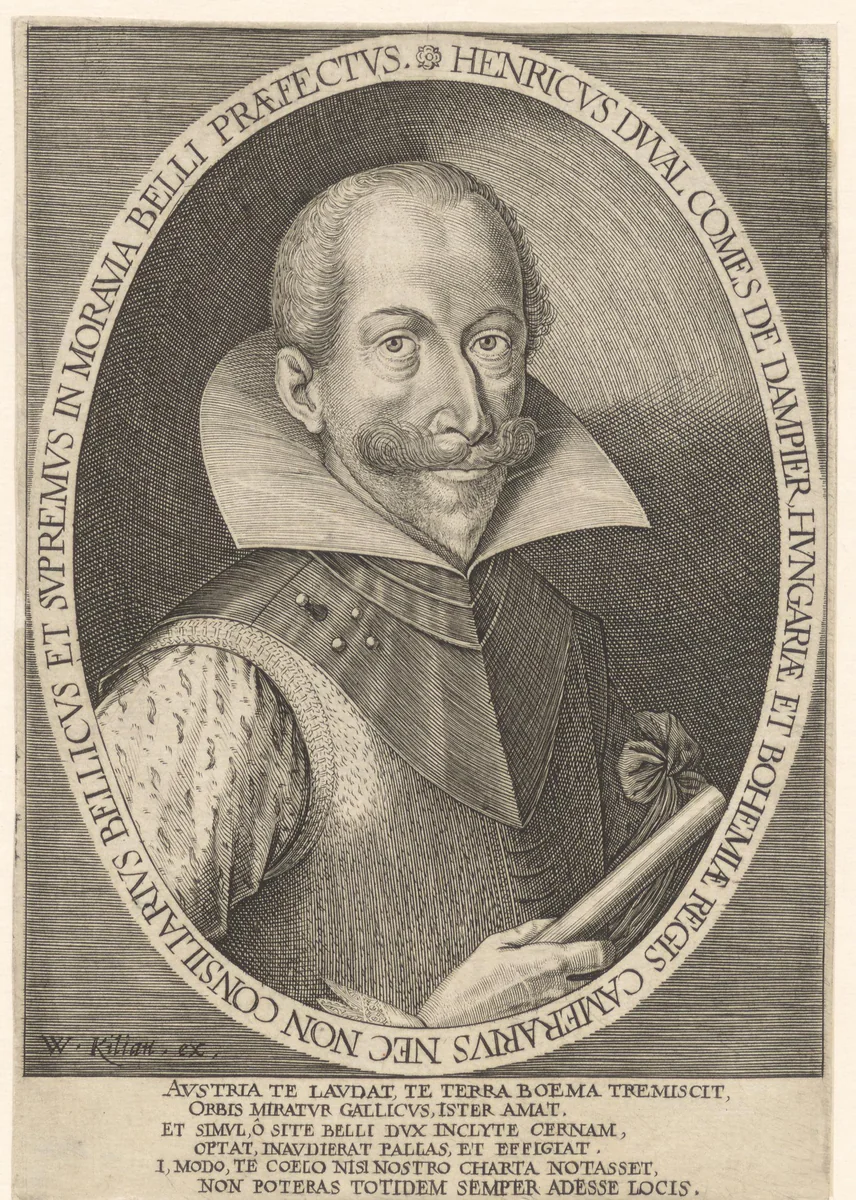 Portret van Henry Duval by Wolfgang Kilian, print, 1591-1662