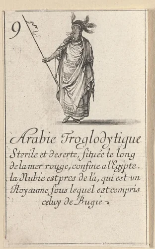 Vrouw uit Arabië by Stefano della Bella, print, 1620-1664