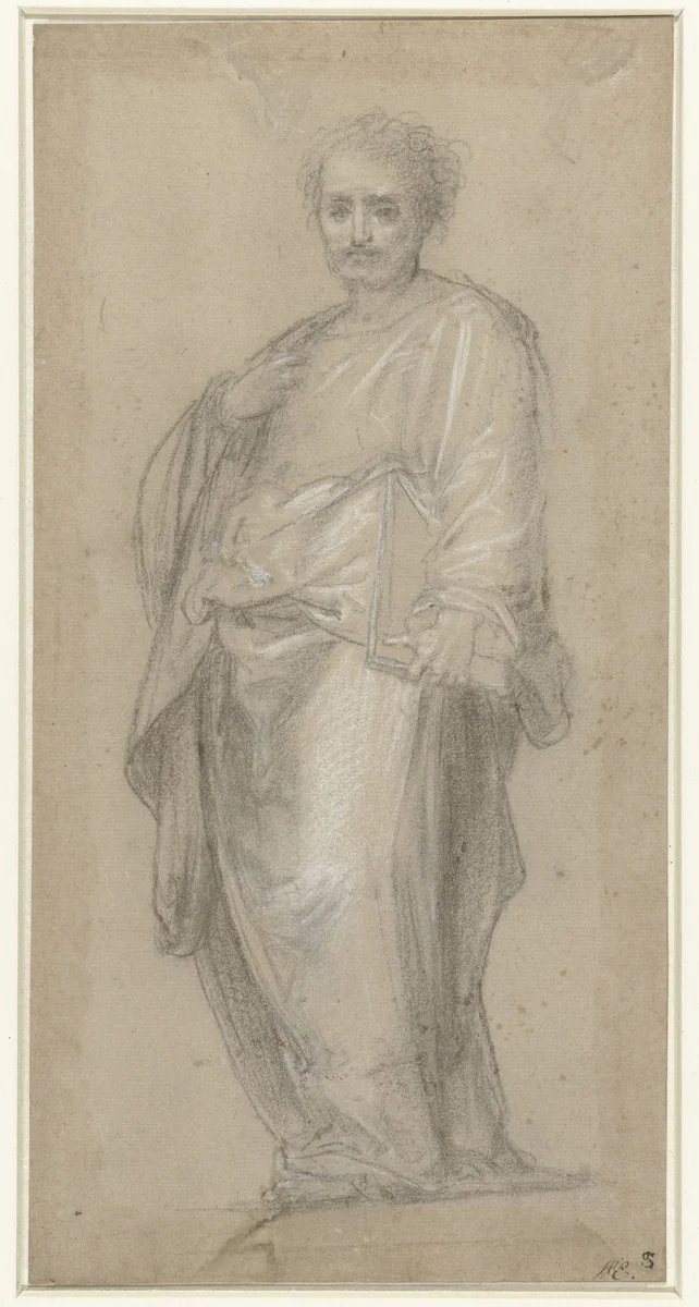 Staande apostel by Fra Paolino da Pistoia, drawing, 1500-1547