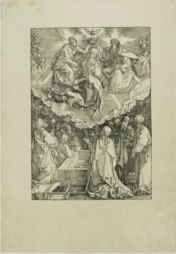 Assumption and Coronation of the Virgin, from The Life of the Virgin by Albrecht Dürer, print, 1510