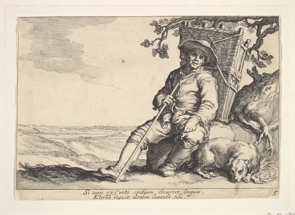 Pleasures of Occupation by Cornelis Bloemaert, print, 1610-1684