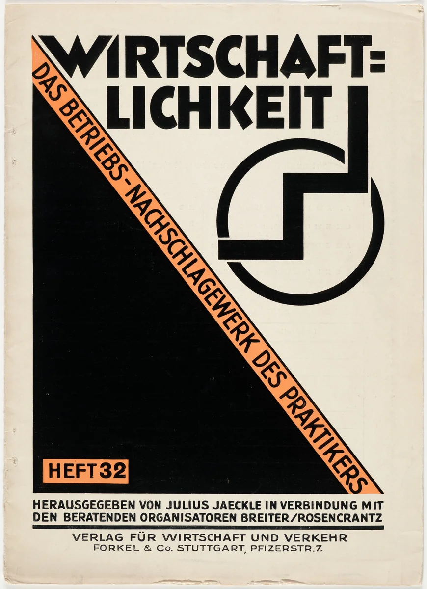 Wirtschaftlichkeit Das Betriebsnachschlagewerk des Praktikers Heft 32 by Unknown Artist, design, 1928