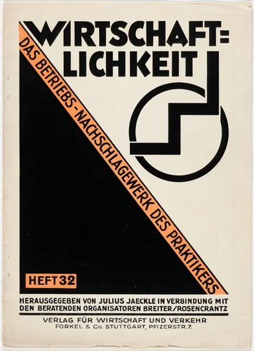 Wirtschaftlichkeit Das Betriebsnachschlagewerk des Praktikers Heft 32 by Unknown Artist, design, 1928