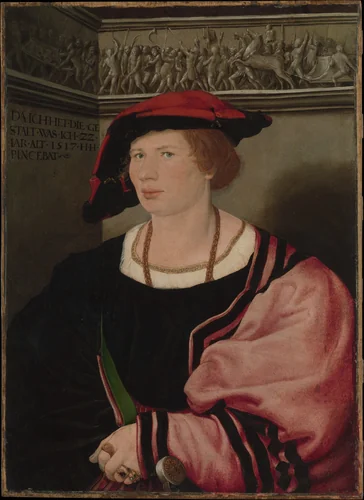 Benedikt von Hertenstein (born about 1495, died 1522) by Hans Holbein the Younger, painting, 1517
