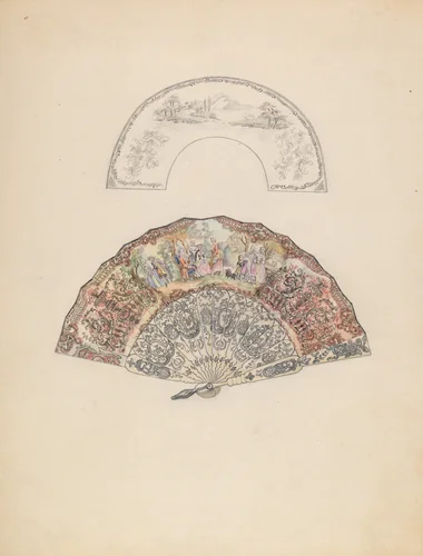 Fan by Rosalia Lane, index of american design, 1936