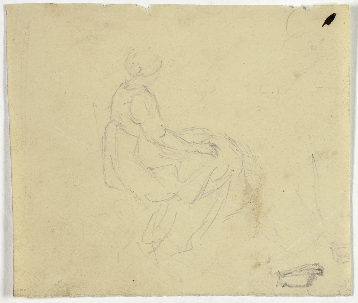 Woman Sitting by William Henry Pyne, drawing, 1789-1843